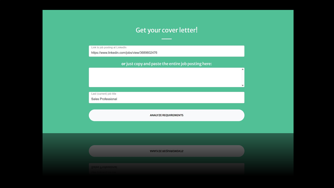 add a link to a job or an entire job posting to coverwraiter.